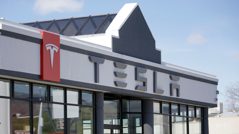A Tesla store in Utah.